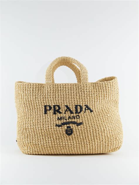 prada raffia bag yellow|large raffia tote bag.